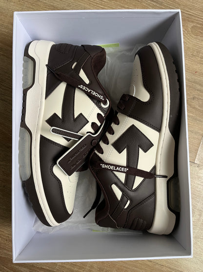 OFF-WHITE Out Of Office "OOO" Low Tops - Chocolate Cream