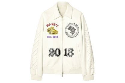 OFF WHITE Jacket University Rhino White