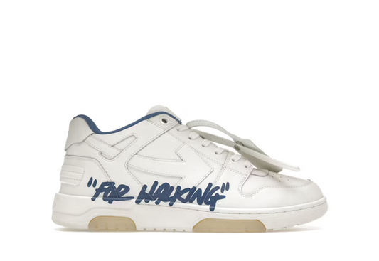 OFF-WHITE Out Of Office "OOO" Low Tops For Walking White White Dark Blue SS22