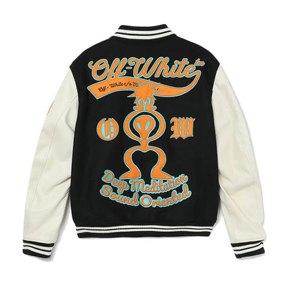 OFF WHITE Jacket University Graphics White/Black