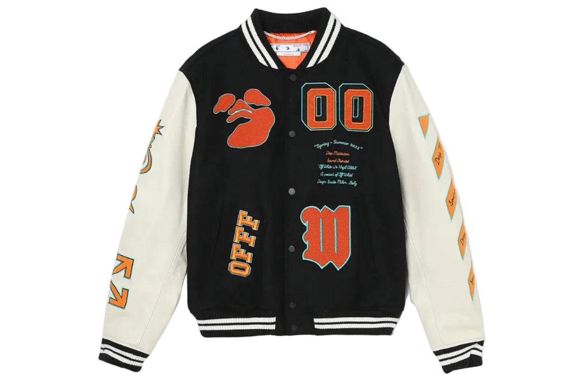 OFF WHITE Jacket University Graphics White/Black