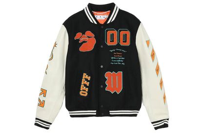 OFF WHITE Jacket University Graphics White/Black