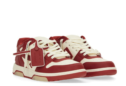 OFF-WHITE Out Of Office Burgundy White