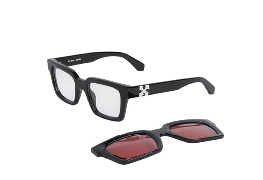 Off-White Clip On Sunglasses in Red