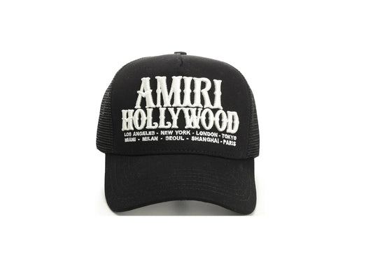 Amiri Hollywood Trucker Hat Black