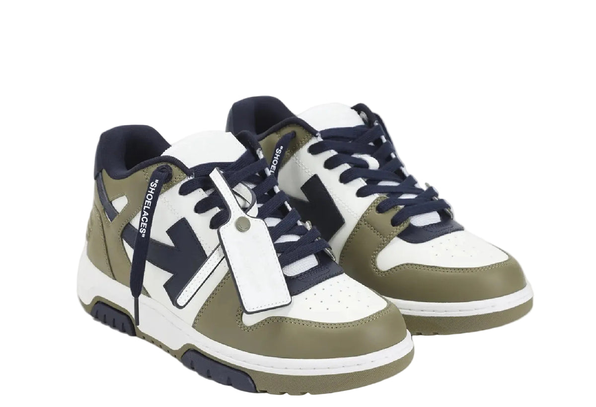 OFF-WHITE Out Of Office Olive/White Arrow Black