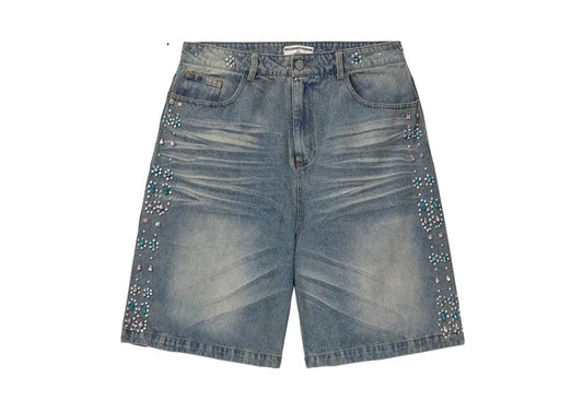 Vale Forever Candy Jorts 'Mid Blue'