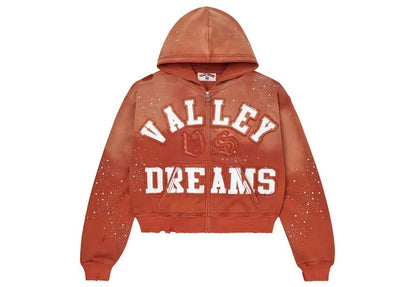 Vale Forever Classico Zip Up Hoodie 'Orange'
