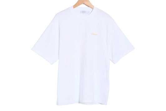 Off-White Tape Arrow Graphic T-Shirt White Yellow