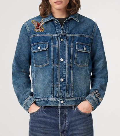 ALLSAINTS Exile Patch Denim Jacket