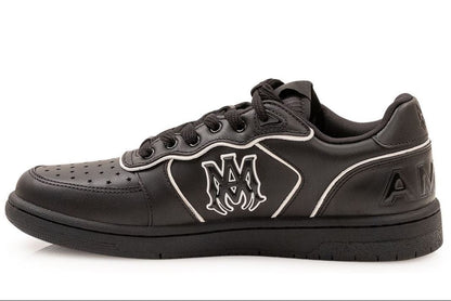 Amiri Low Logo Detailed Perforated Black