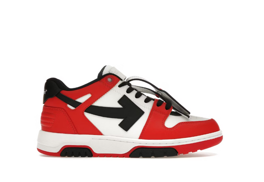 OFF-WHITE Out Of Office OOO Low Tops - Red Black