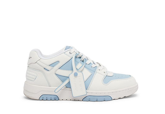 OFF-WHITE Out Of Office OOO Low Tops - Light Blue/White