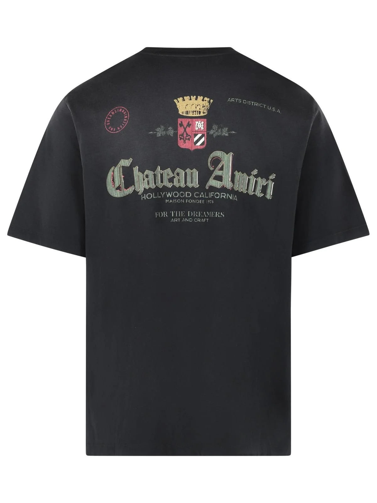 Amiri Logo-Printed Crewneck T-Shirt Black