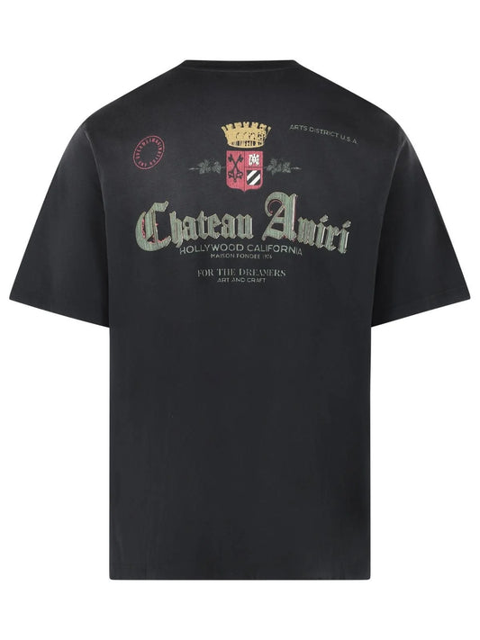 Amiri Logo-Printed Crewneck T-Shirt Black
