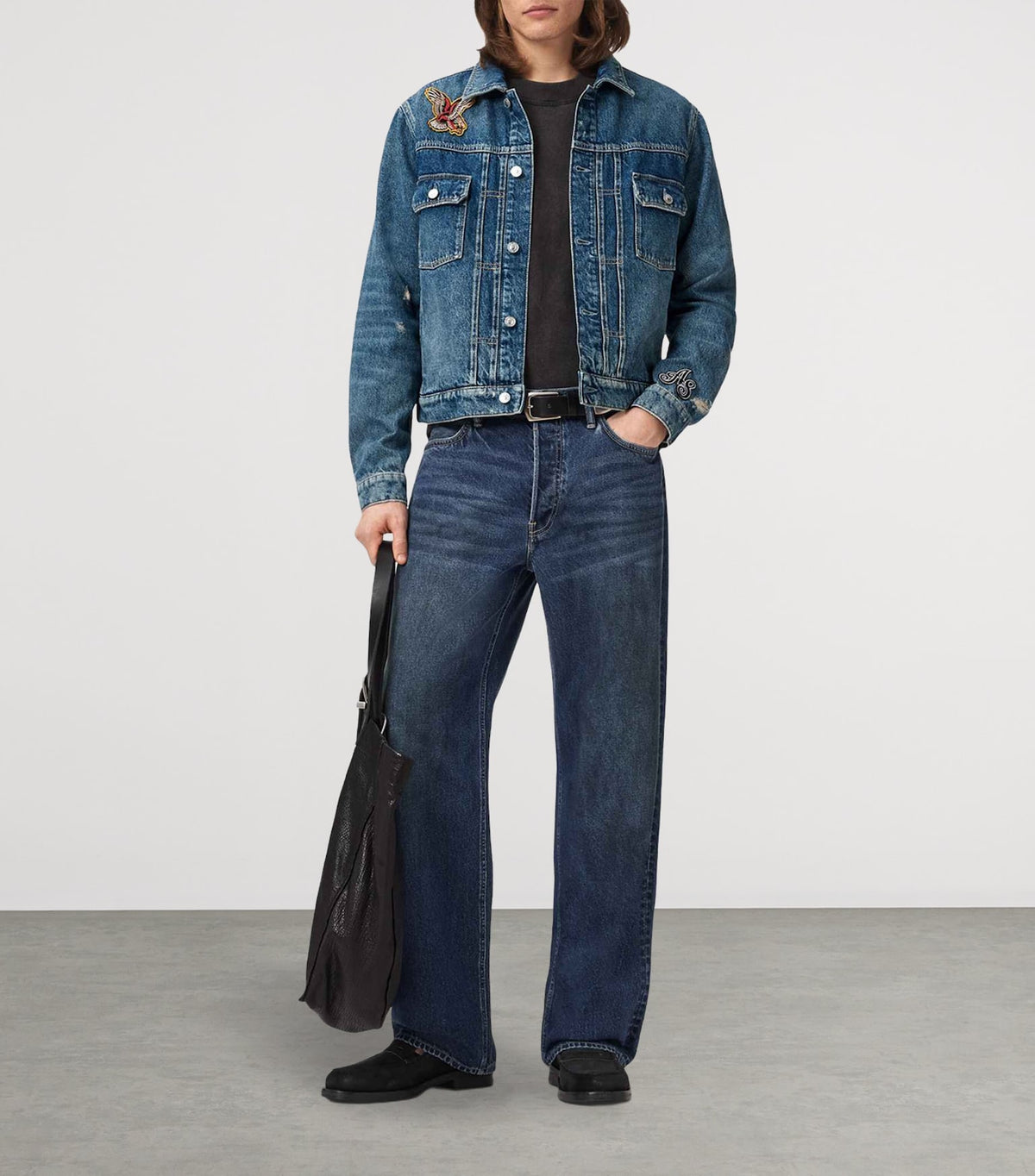 ALLSAINTS Exile Patch Denim Jacket
