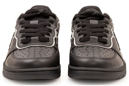 Amiri Low Logo Detailed Perforated Black