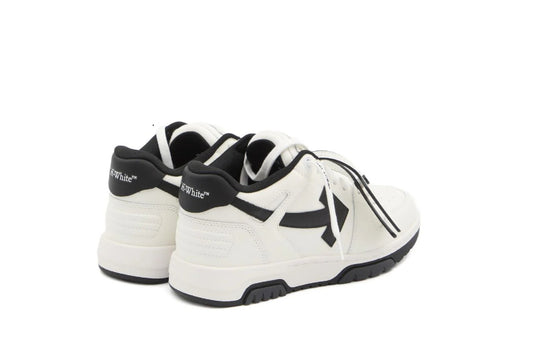 OFF-WHITE Out Of Office OOO Low Tops - White Black