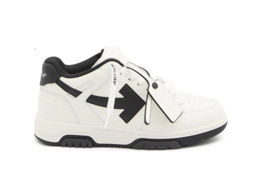 OFF-WHITE Out Of Office OOO Low Tops - White Black