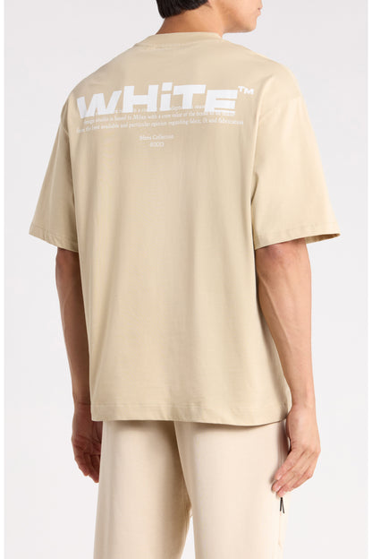 Off-White Shared Skate Graphic T-Shirt Brown Rice