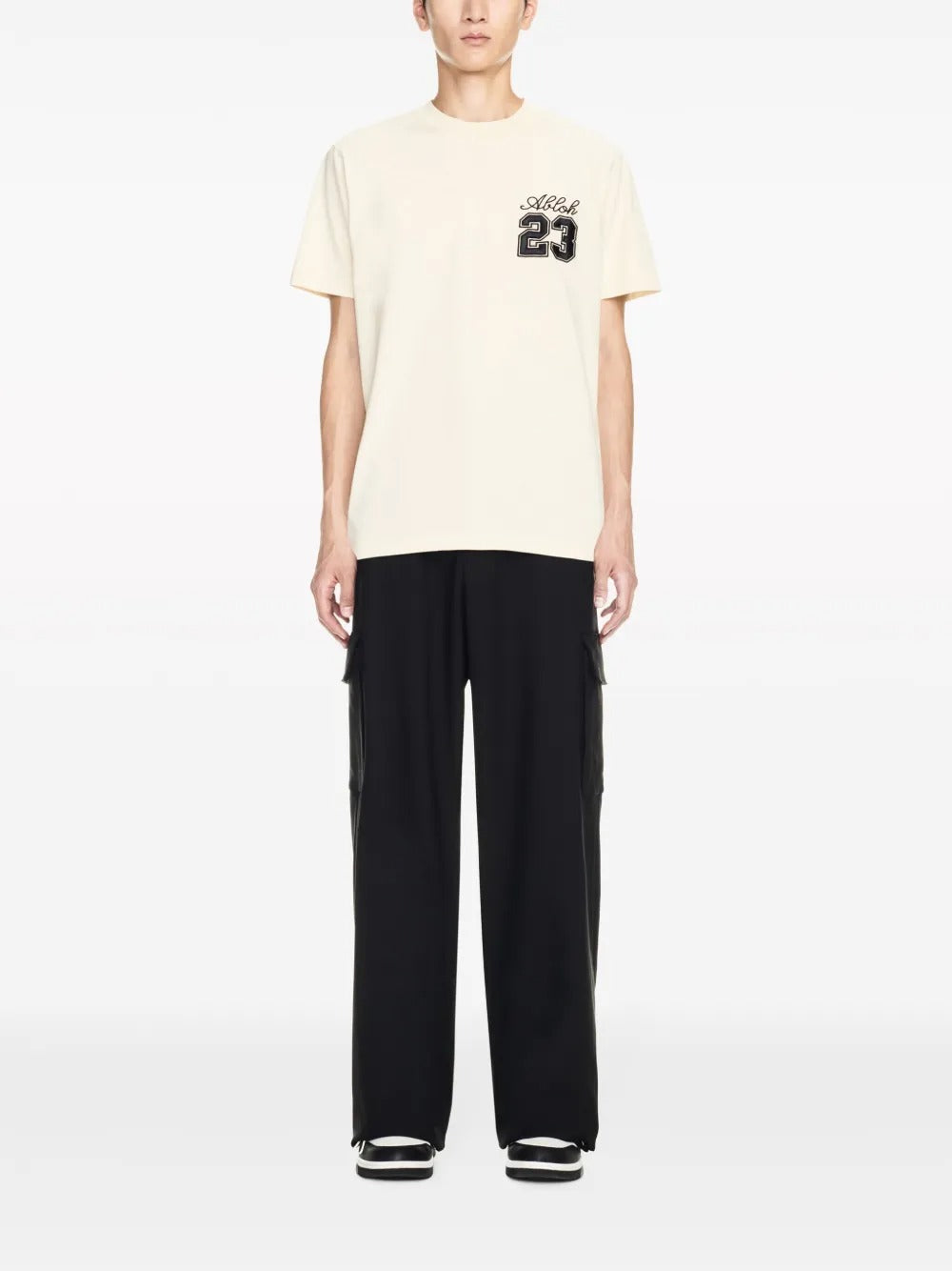 Off-White Embroidered 23 T-shirt with Slim Fit
