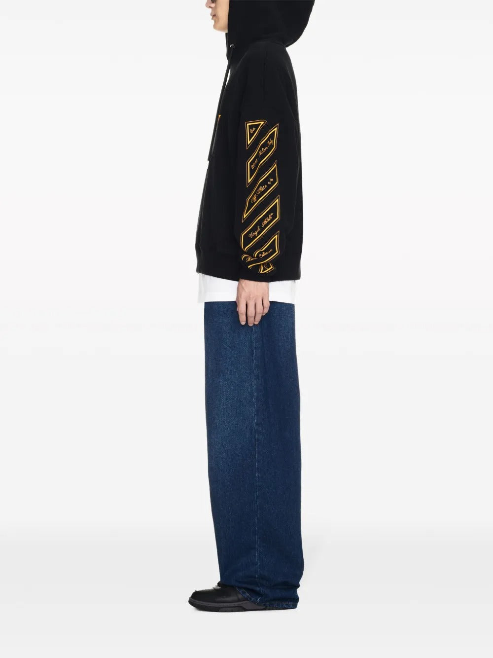Off-White Brushed Cotton OW23 Skate Fit Hoodie