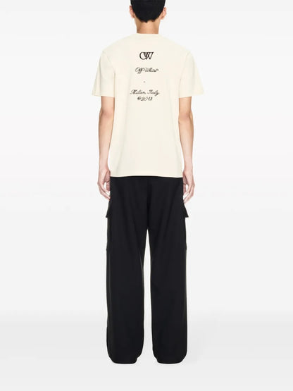 Off-White Embroidered 23 T-shirt with Slim Fit