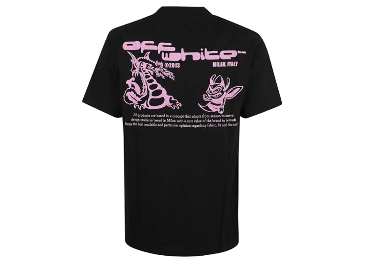 OFF-White T-shirt Black Dragon Bee