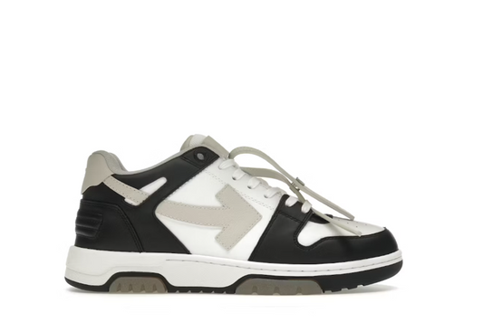 OFF-WHITE Out Of Office OOO Low Tops - Black Beige