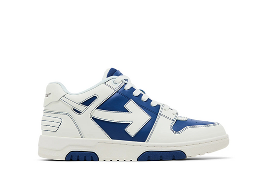 OFF-WHITE Out Of Office OOO Low Tops White Dark Blue