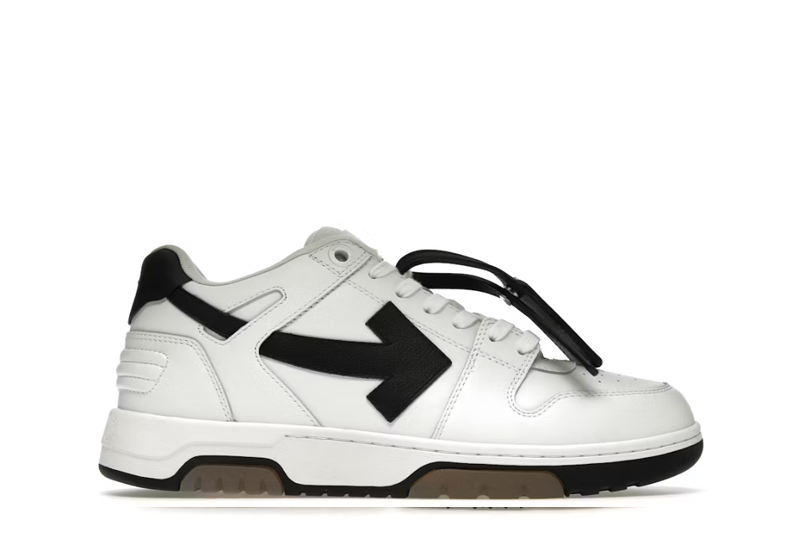 OFF-WHITE Out Of Office OOO 30 MM Low Tops Black White Blue