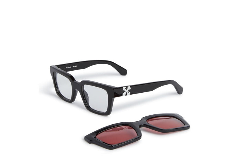 Off-White Clip On Sunglasses in Red