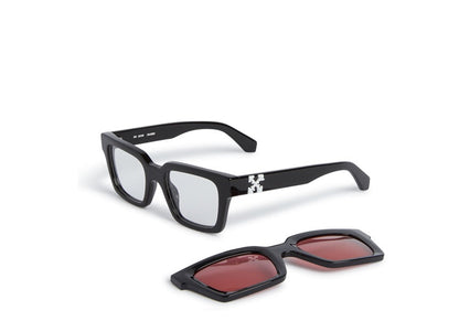Off-White Clip On Sunglasses in Red