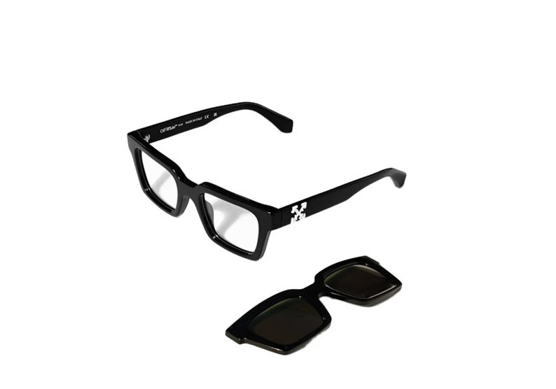 Off-White Clip On Sunglasses in Green