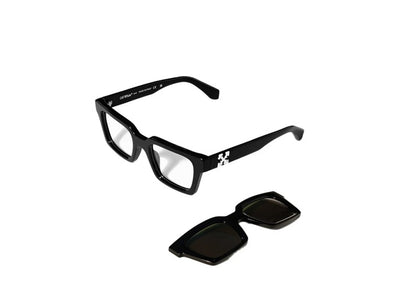 Off-White Clip On Sunglasses in Green