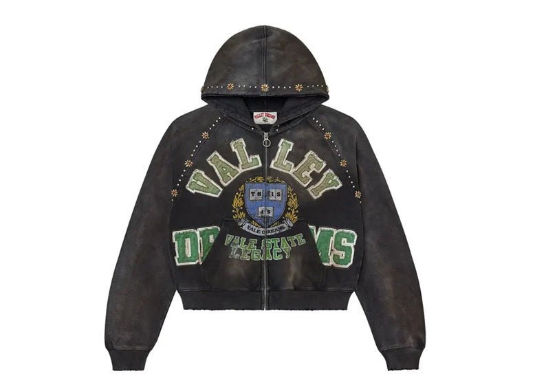 Vale Forever Gem Zip Up Hoodie 'Black'