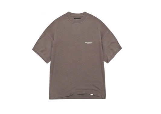 Represent Owners Club Script T-Shirt Brown