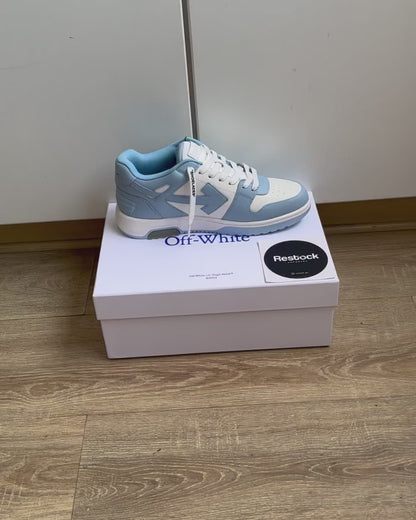Off-White Out Of Office Calf Leather -White Light Blue