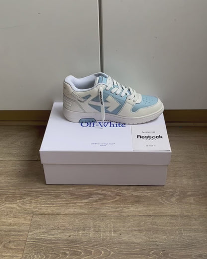 OFF-WHITE Out Of Office OOO Low Tops - Light Blue/White