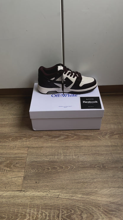 OFF-WHITE Out Of Office "OOO" Low Tops - Chocolate Cream