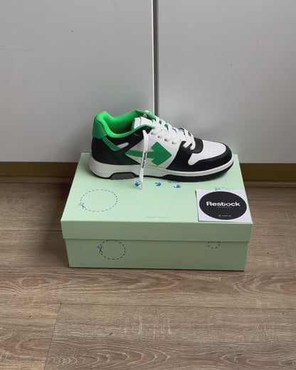 OFF-WHITE Out Of Office "OOO" Low Tops - Black Green