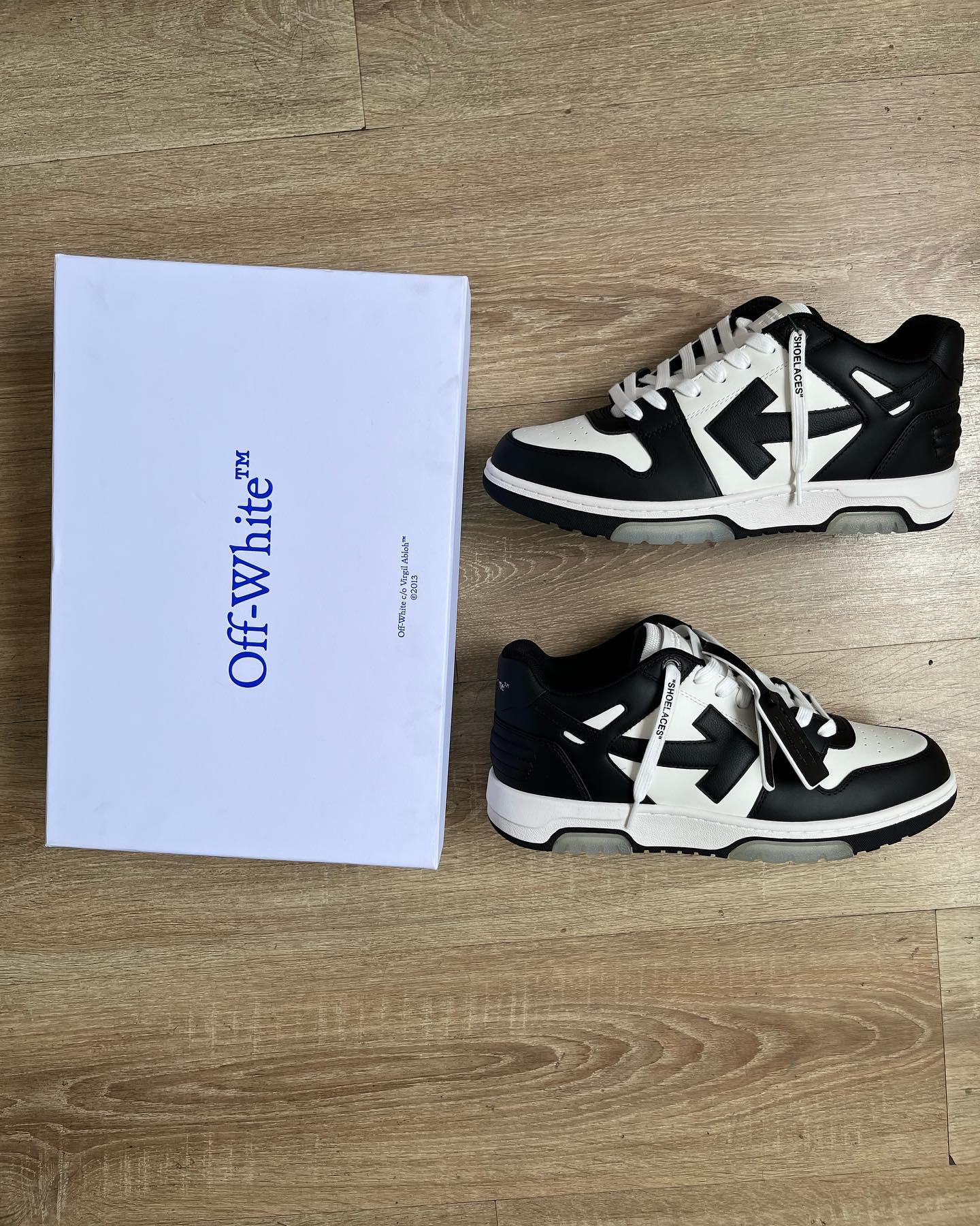 Off-White Out Of Office Calf Leather Panda