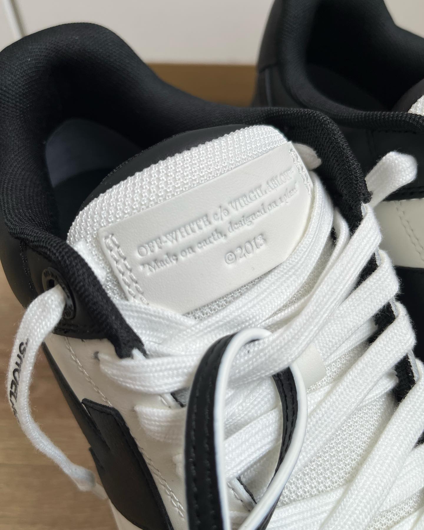 Off-White Out Of Office Calf Leather Panda
