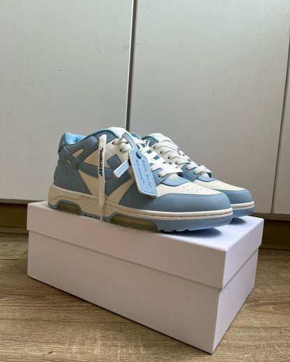 Off-White Out Of Office Calf Leather -White Light Blue