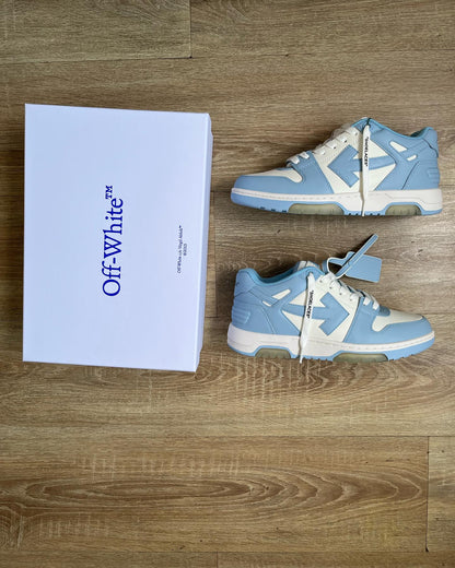 Off-White Out Of Office Calf Leather -White Light Blue