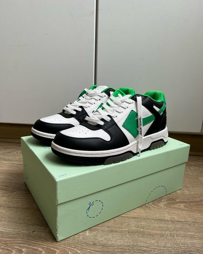OFF-WHITE Out Of Office "OOO" Low Tops - Black Green