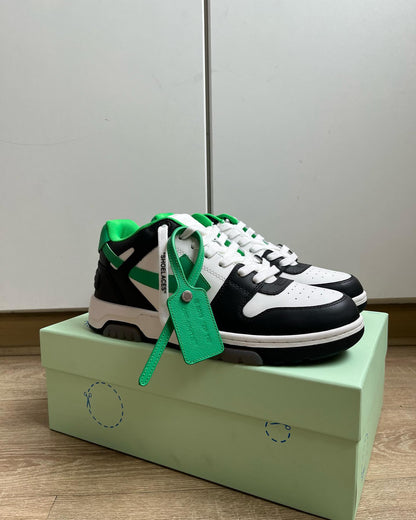 OFF-WHITE Out Of Office "OOO" Low Tops - Black Green