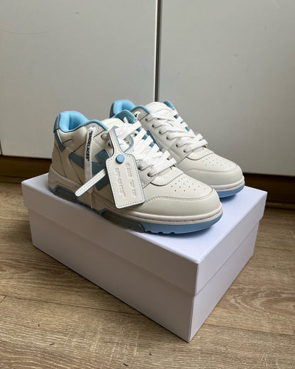 OFF-WHITE Out Of Office OOO Low Tops - White Light Blue (2023)